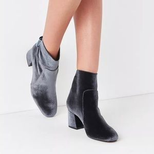 Urban Outfitters Velvet Boots Size 8